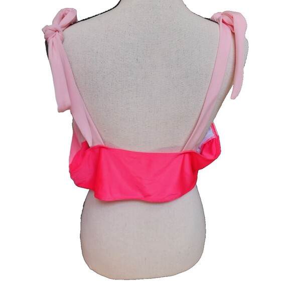 2 Piece Swimsuit Size 3XL Colorblock Pink - Picture 6 of 8